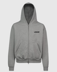 ZIP HOODIE - GREY/BLACK