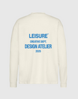 AZURE BLUE LONG SLEEVE - VINTAGE WHITE