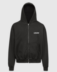 ZIP HOODIE - VINTAGE BLACK/CLOUD WHITE