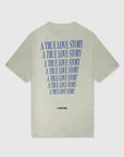 A TRUE LOVE STORY T-SHIRT - CREAM/BLUE